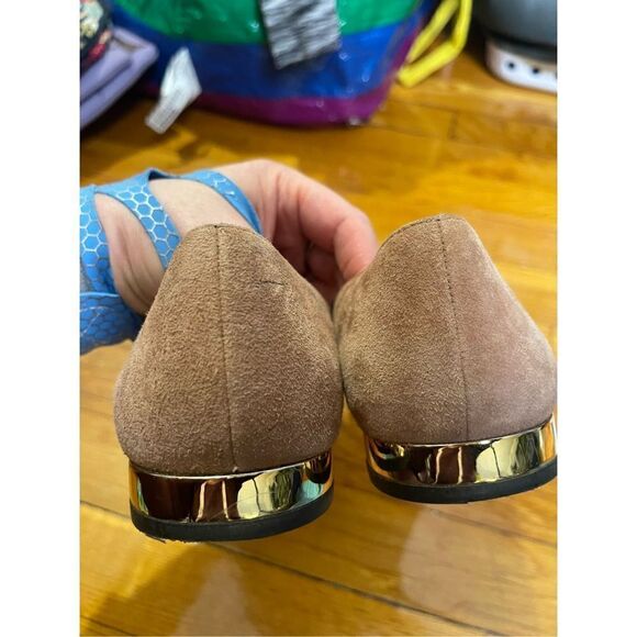 EUC Blush Pink Suede Loafers 9 - Picture 6 of 8